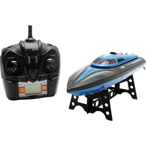 TKKJ H100 RC Boat High Speed 2.4GHz 4 Channel 30km/h Racing Remote Control Boat with LCD Screen Gift Kids Adults Rc Boat Toys