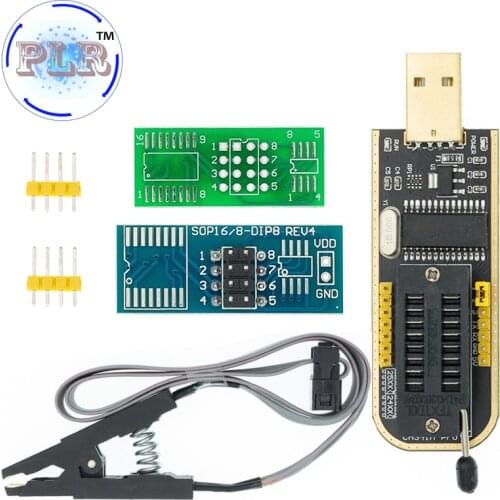 1PCS CH341A 24 25 Series EEPROM Flash BIOS USB Programmer Module + SOIC8 SOP8 Test Clip For EEPROM 93CXX / 25CXX / 24CXX