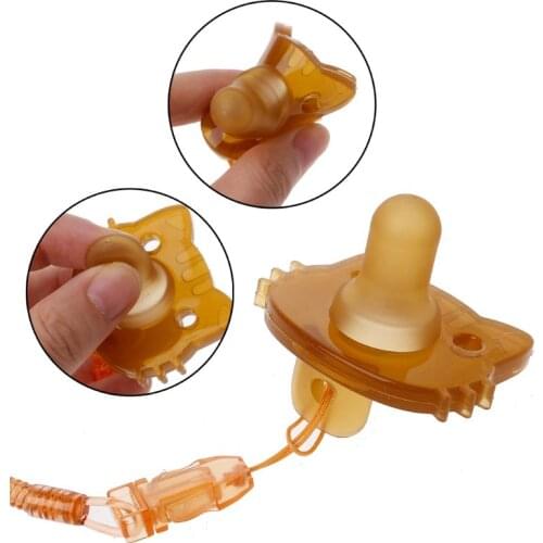 Spring Soother Nipple Clip Chain With Baby Pacifier and Portable Pacifier Box Baby Infant Toddler Dummy Pacifier Holder Strap