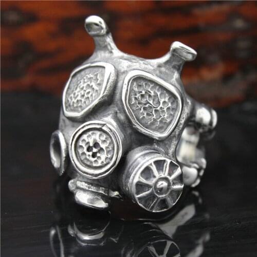 1pc Newest Design Mask 316L Stainless Steel Band Party Cool Band Party Ring