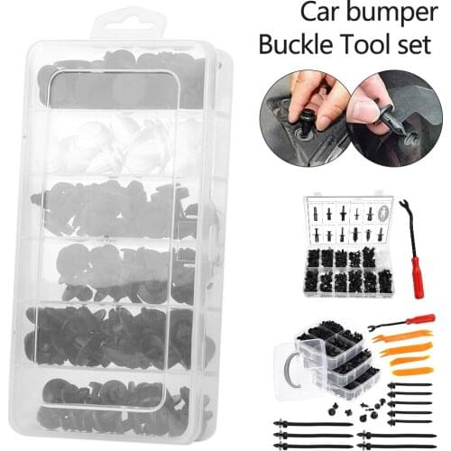 360PCS Nylon Mixed Car Bumper Fender Clip Honda Nissan Mazda Fastener with Box Set for GM Ford Chrysler Screw Plastic Toyota