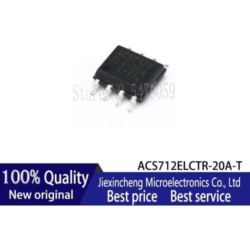5PCS ACS712ELCTR-20A-T ACS712ELCTR-20A ACS712T ACS712ELCTR-30A-T ACS712ELCTR-05B-T SOP8 New original