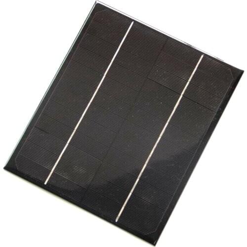 6W 12V Solar Cell Mono Solar Panel DIY Solar Power Battery Charger For 9V Battery Charger 10pcs Wholesale FreeShipping
