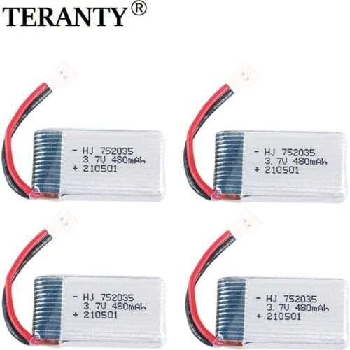 Original H31 Battery 3.7V 480mAh Rechargeable Lipo Battery for H107 H31 KY101 E33C E33 RC Drone Spare Parts