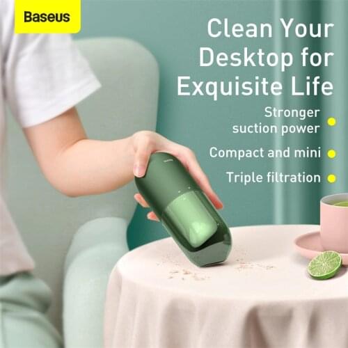 Baseus Handheld Car Vacuum Cleaner Portable Wireless Auto Vaccum 3800Pa Suction Auto Mini Vacuum Cleaner For Home Desktop Office
