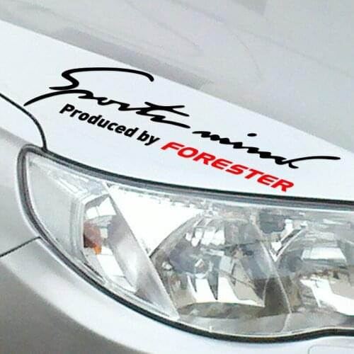 Customization Sports Mind On Car Lamp Eyebrow Stickers Car-Styling For forester car accessories