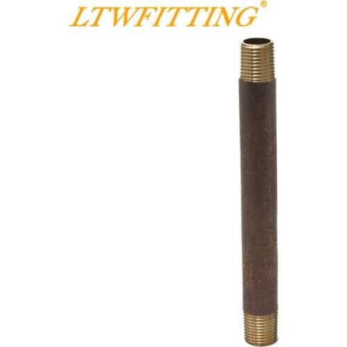 LTWFITTING Brass Pipe 3-1/2" Long Nipple Fitting 1/8 Male NPT Air Water