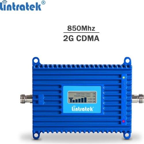 Lintratek Repeater 850Mhz Signal Booster 2G 3G CDMA Cellphone Signal Repeater 3G Band 5 Mobile Phone Repetidor 850Mhz 70dB AGC