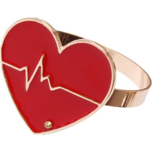 Metal Heart-Shaped Napkin Ring Love Napkin Holder Decoration Suitable For Family Dinner Wedding Outdoor Party Or Daily Use