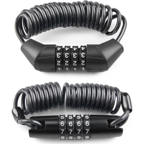 Bicycle Four-digit Password Lock Anti-theft Mountain Bike Motorcycle Security Outdoor Anti-resistance Repairing Elements