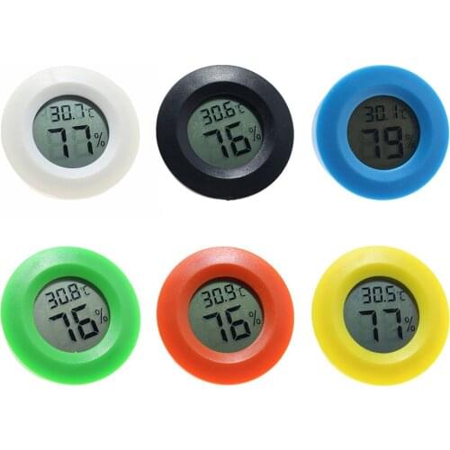 Mini LCD Digital Thermometer Hygrometer Temperature Indoor Room Gauge 6 Colors Indoor LCD Convenient Instrument For Home Kitchen