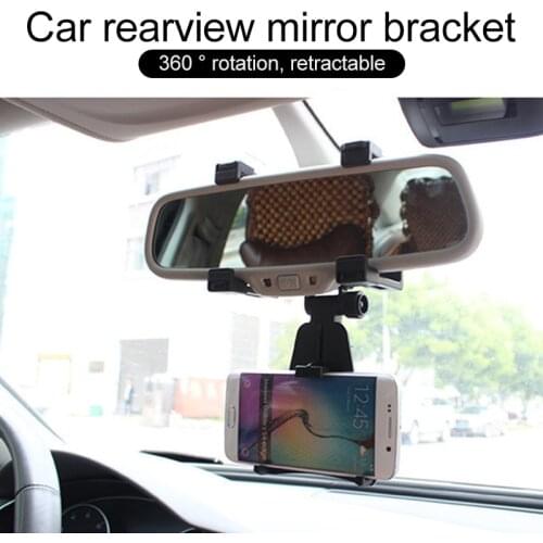 Fashion Car Rearview Mirror Mobile Phone Bracket Reverse Mirror Navigation Multi Function Mobile Phone Bracket In Car Mobile