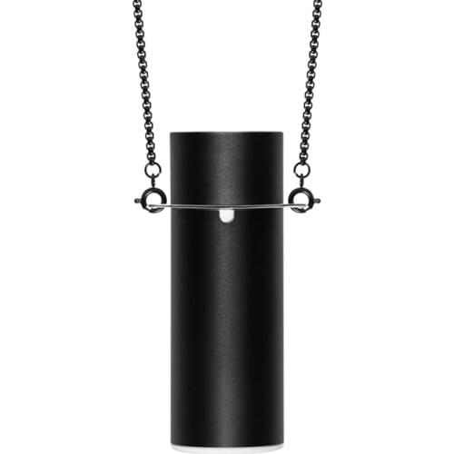 Fashionable Personal Wearable Mini Portable 19.99 Million Negative Ion Generator Hanging Neck Air Purifier Black
