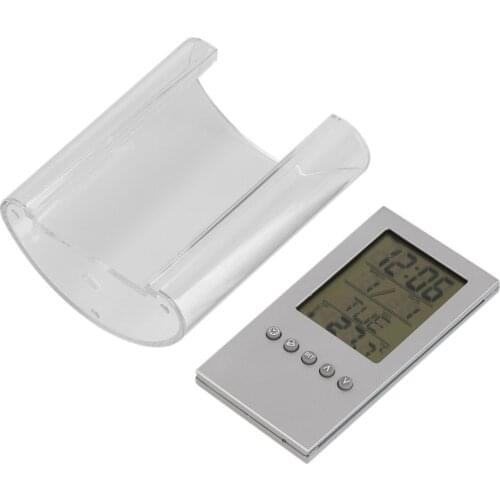 New ABS Multi-Functions Digital Desk Pen/Pencil Holder Display LCD Alarm Clock Thermometer & Calendar Home Decor Office School