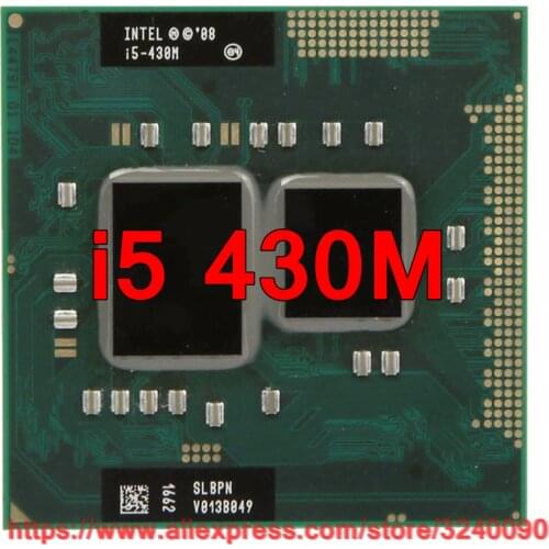 Original lntel Core i5 430M 2.26GHz i5-430M Dual-Core Processor PGA988 Mobile CPU Laptop processor free shipping