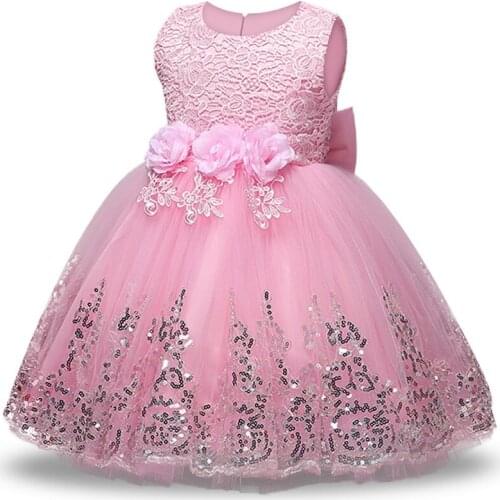 2021 Summer Girls Dress Elegant Beads Tutu Princess Dress Kids Dresses For Girls Wedding Party Gowns Children Clothing Vestidos
