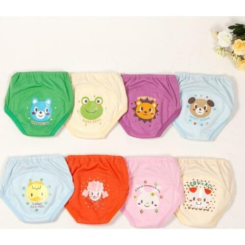 Hot Selling 4 layers Baby Nappies for Boy Girl Underwears Briefs Infant Diapers Waterproof Training Pants DS19
