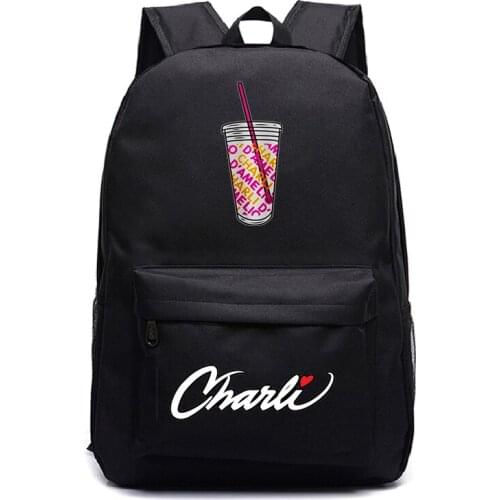 Charli DAmelio Backpack Travel Bagpack Teenager School Shoulder Bags Boys Girls School Bags Daily Backbag kids Book Bags