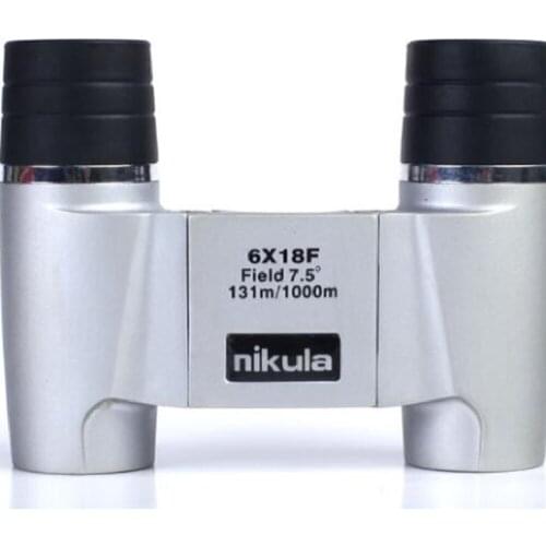 Outdoor HD Looking Glasses Telescope 6x18 Fixed Focus Binoculars Portable