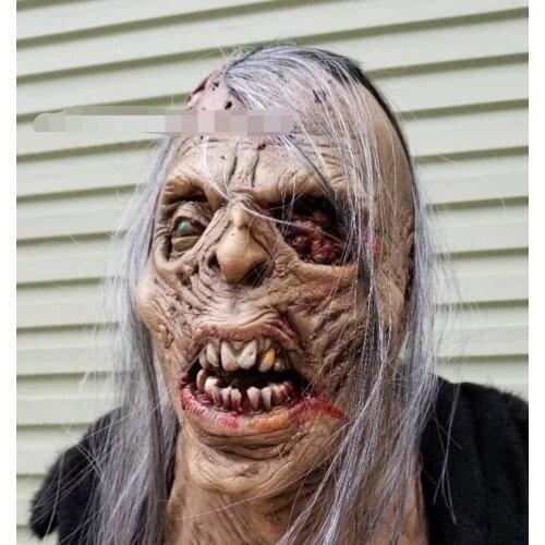 2021 Halloween Decor Horror Mask Silicone Zombie Masks Party Cosplay Bloody Rot Face Scary Mascara Terror Masker Dropshipping