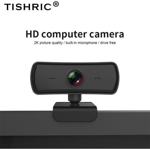 TISHRIC PC03 USB Webcam 2K 400W HD 2560x1440 Pixel 1080p Autofocus Camera Web PC For Remote Video Conferencing