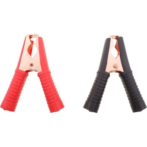 2 Pieces Jumper Starter Booster Cable Battery Test Alligator Clamp Clips