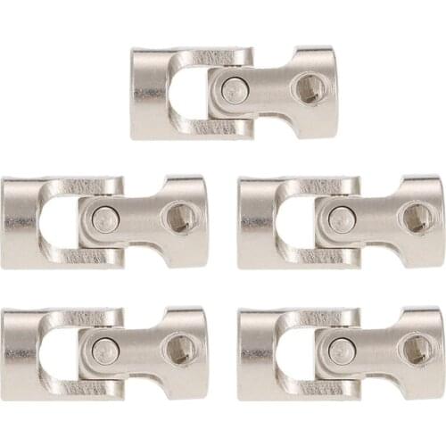 5Pcs/Set Stainless Steel Joint Shaft Coupling 3/4/5/6mm For RC Model Car Boat Universal RC Car Shaft Couplings