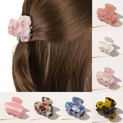 Acetate Sheet Korean Net Red Vintage Hair Accessories Women Girl Grabbing Clip Small Fashion Temperament Hairpin