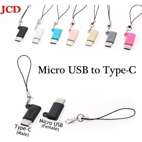 JCD For Xiaomi 5 6 8 Type-c Otg Adapter Micro Usb To Type C Charger Connectors for Huawei p20 pro p10 Typec To Usb-c Usbc Cable