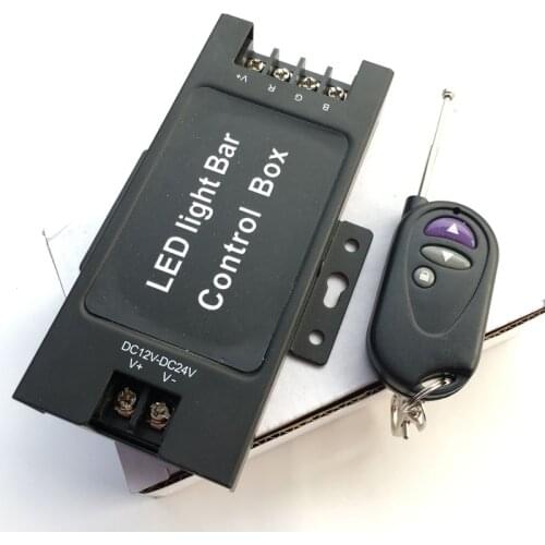 Wireless Car light switch DRL Daylight dimmer controller Led light bar Strobe flash control box 12v/24v 360w Led flasher adapter