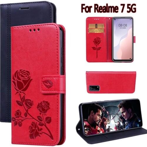 Cover For Realme 7 5g Case Flip Phone Protective Shell For Funda Realme 7 Case Wallet Leather Book Hoesje Etui Coque Capa Bag