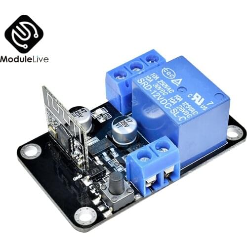 DC 12V ESP8265 WiFi Wireless Switch Cycle Time Timer Delay Relay Module For IOS Smart Home For Android App Control Self-lock