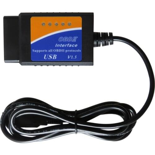 ELM327 USB V1.5 OBD2 Scanner For Car ELM 327 V 1.5 OBDII Auto Diagnostic Tools ELM-327 OBD 2 Code Reader Diagnostic Interface