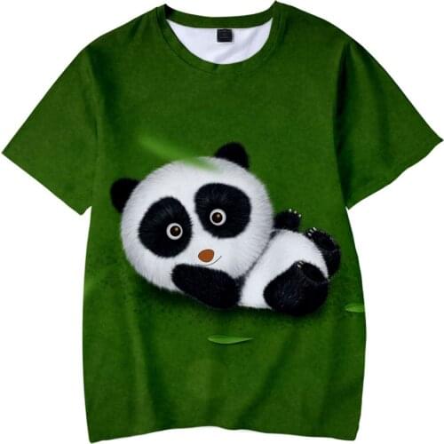 Lovely Animal Panda 3D Printed T Shirt Men And Women Hip Hop Harajuku Short Sleeve Funny Tshirt Graphic Tee Tops Kawaii Clothes