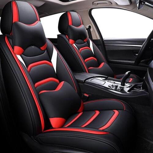 Leather universal auto seat covers for Nissan all models qashqai x-trail tiida Murano Note March Teana auto styling