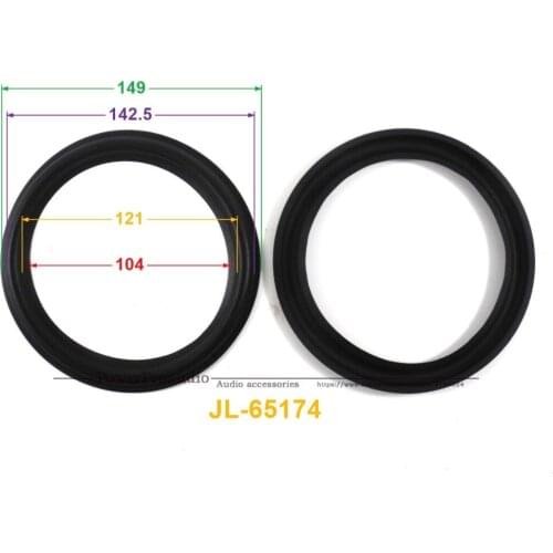 New 10 pcs /lot = 5 Pair 6 inch Woofer Repairable Parts / Speaker Rubber Surround ( 149mm / 142.5mm / 121mm / 104mm )