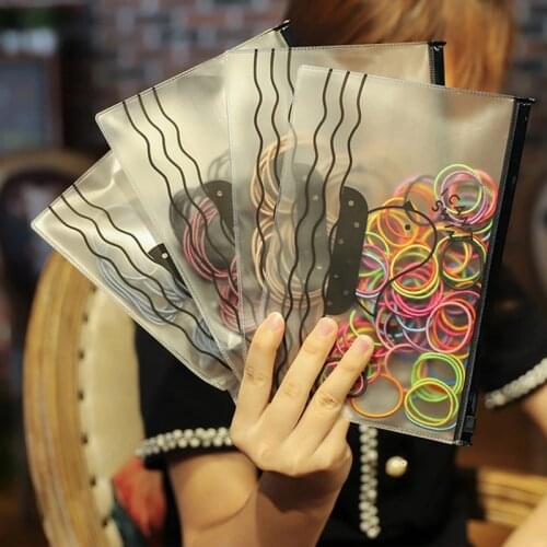 100/1000 pcs3CM /Hair Accessories Women Rubber Scrunchy Elastic Braider Hair Bands Girls Headband Decorations Ties Gum For Hair