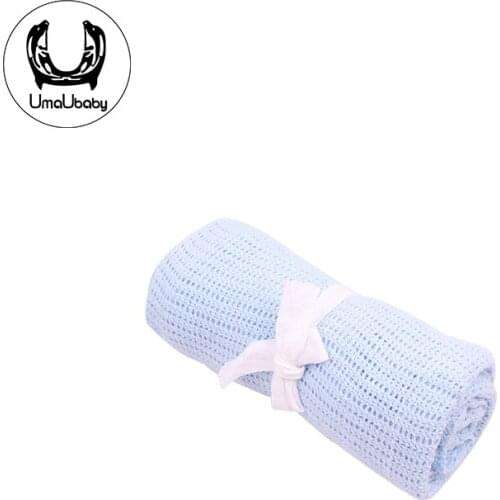 UmaUbaby Baby Swaddle Blanket Cotton Super Soft Baby Blankets Newborn Sleeping Infant Wrap Bath Towel Girl Boy Stroller Cover