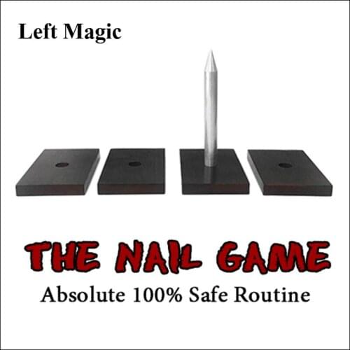 The Nail Game Magic Tricks Crush Paper Bag Magia Magician Close Up Bar Illusions Gimmick Props Mentalism 100% safe Nail Roulette