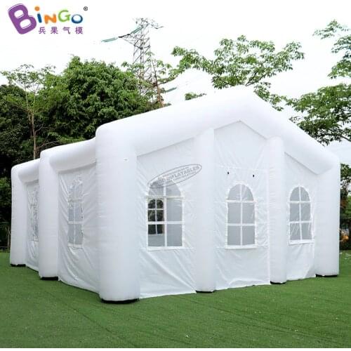 Custom Built 7.4x6.4x4.3 Meters Giant Inflatable White Tent for Party Event Toys BG-T0219-2
