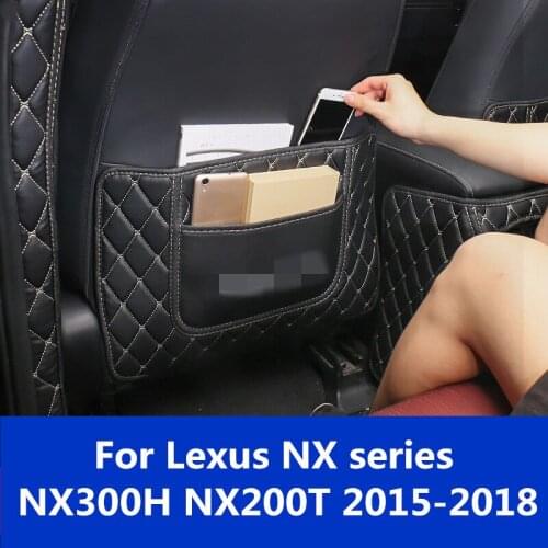 For Lexus NX series NX300H NX200T 2015-2018 seats care back seat protector Rear Seat Anti-Kick Pad Seat cover interior Modified