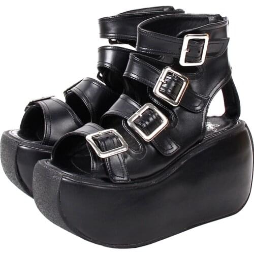 Angelic imprint woman girl lolita cosplay punk shoes lady high heels pumps women princess summer dress sandals 6013 new heels PU