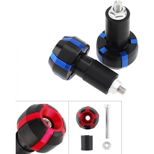 1 Pair 22mm Univeral Pentagon Anti-Vibration Motorcycle Motorbike Handlebar Cap for Motorcycle Handlebar Two Color Optional