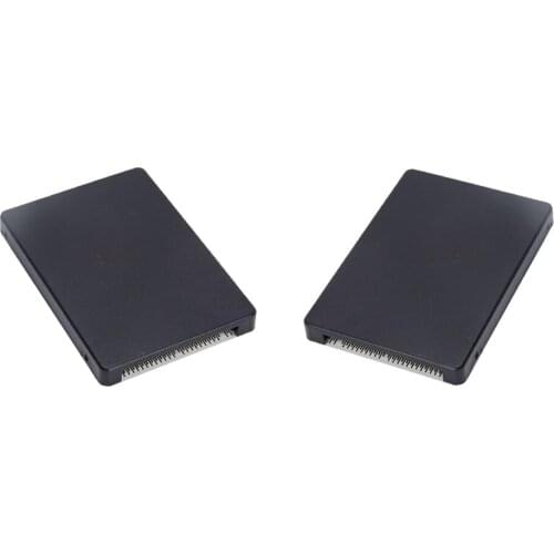 2 Pack M.2 NGFF SATA SSD To 2.5 IDE 44PIN Converter Adapter With Case