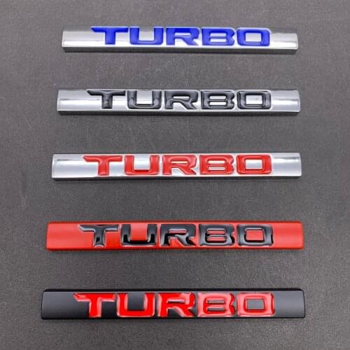 3D Metal Car Sticker Turbo Logo Emblem Badge Decals for Turbo Logo BMW Audi Ford Nissan Toyota Honda Jeep Volvo Opel