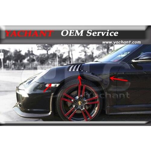 Car-Styling Auto Accessories FRP Fiber Glass Front Fender Bodykits Fit For 2009-2012 911 997 991-GT3-RS-Style Front Fender