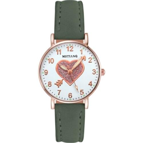 Nice Pop Womens Watches Simple Vintage Small Watch Leather Strap Casual Sport Clock Dress Wristwatches Women Relogio mujer