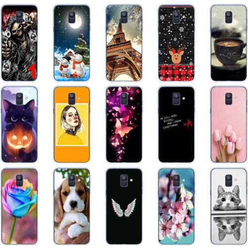 For Samsung Galaxy A6 2018 Case 5.6' Soft Silicone Cover Cases for Samsung A 6 Plus 2018 A 600 610 F Phone Bag Funda Coque