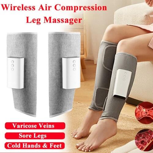 Air Compression Foot Massager Electric Oppressive Physiotherapy Full Wrap Varicose Veins Air Leg Massage Relieve Pain Fatigue