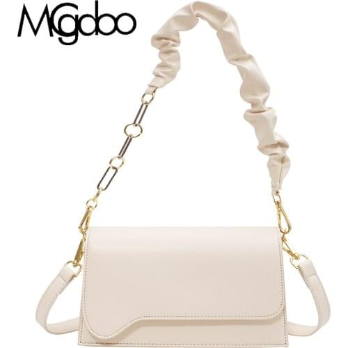 MGCDOO Multi Layers Shoulder Bags High Quality Pu Leather Handbags Women Chains Bag Clouds Bag